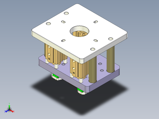 R4-笔记本CNC工装夹具三维模型CNC5-0903正等轴测缩略图