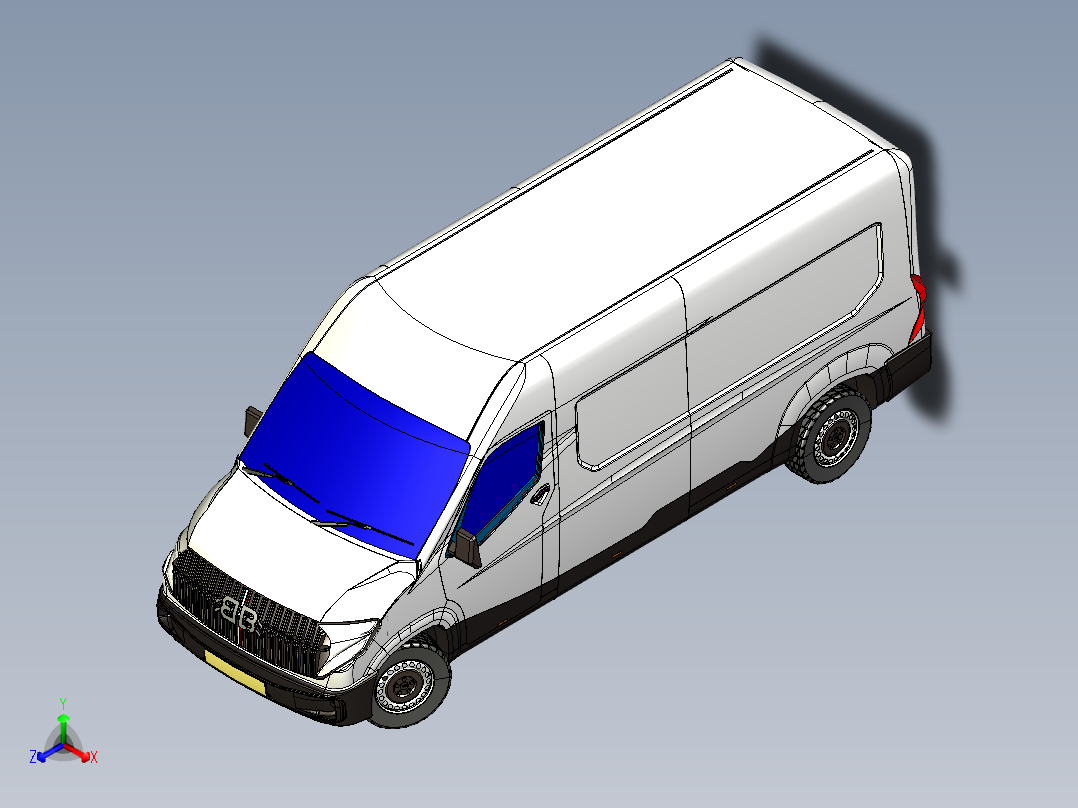 2024商务车面包车外形3D