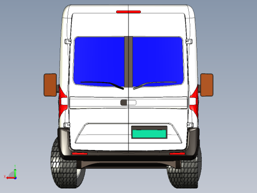2024商务车面包车外形3D后视缩略图