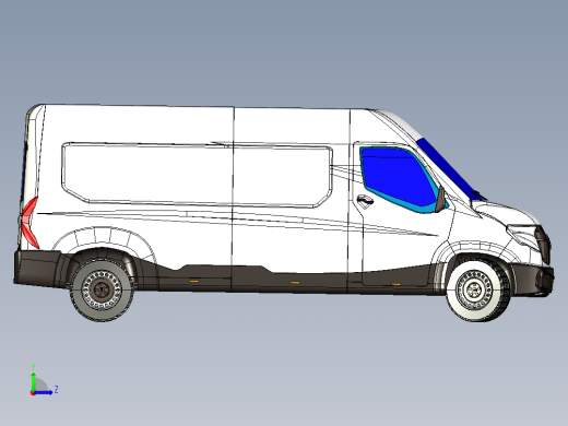 2024商务车面包车外形3D左视缩略图