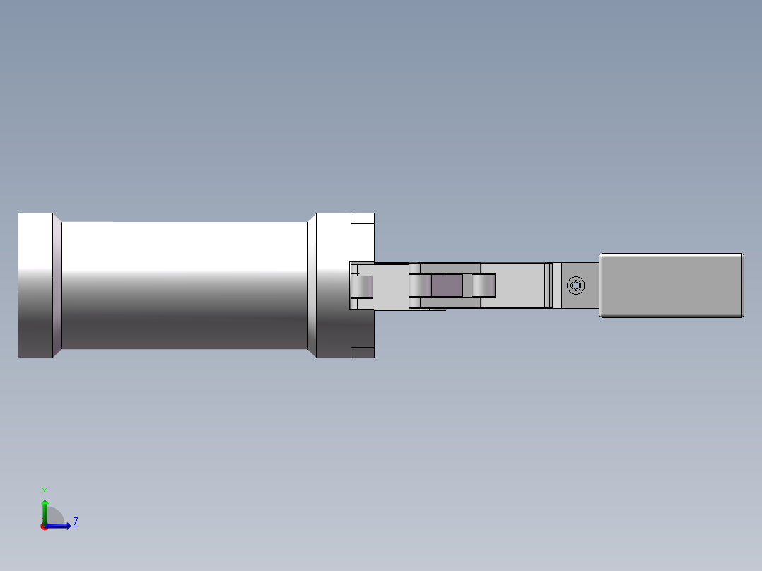 夹爪设计模型左视图