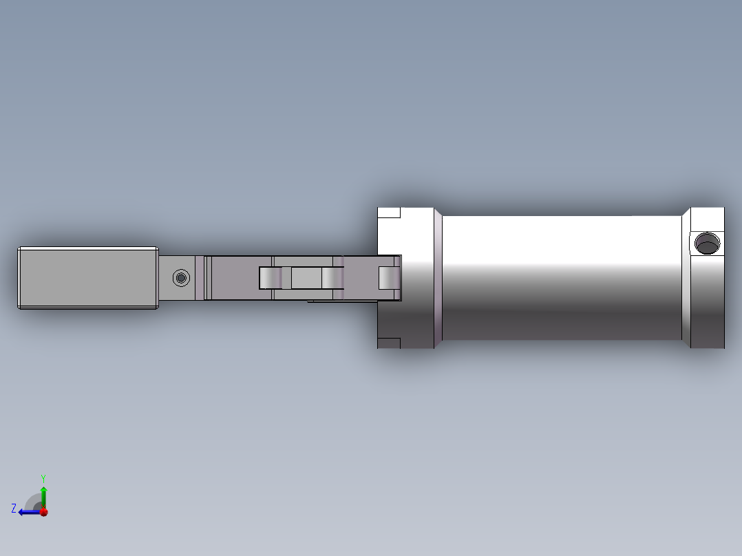夹爪设计模型右视图