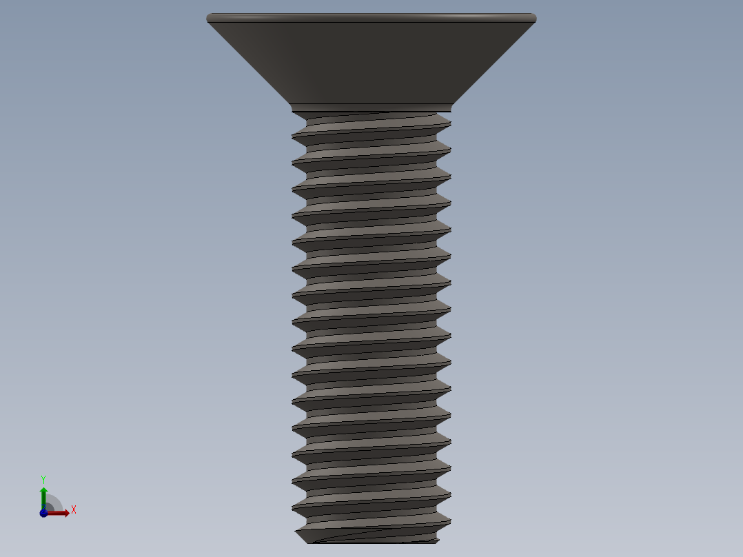 Screw_ISO_10642_M3x10_A2.SLDPRT前视图