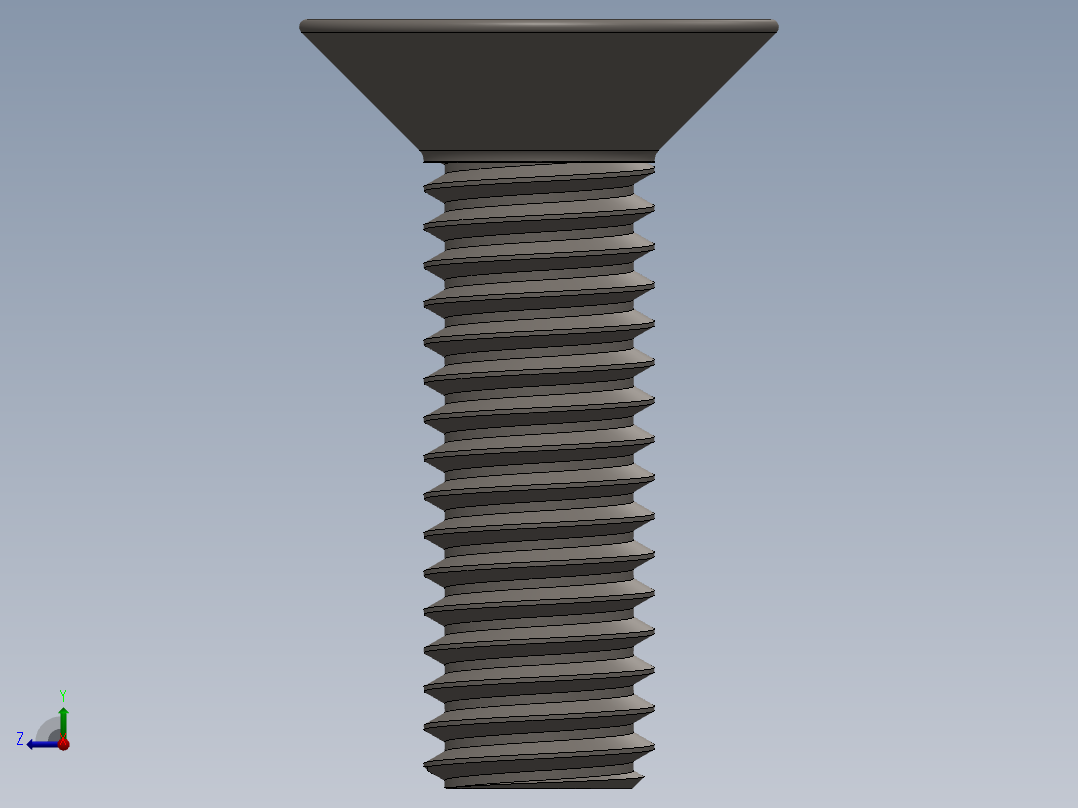 Screw_ISO_10642_M3x10_A2.SLDPRT右视图