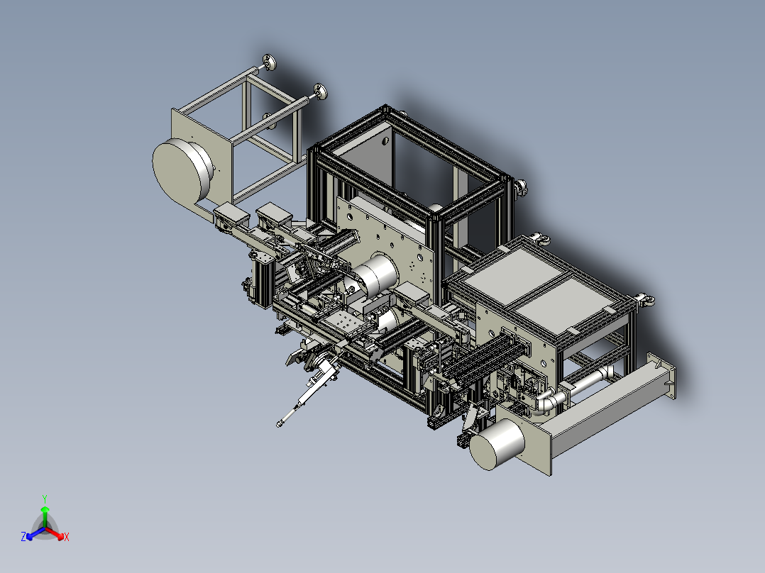 车边机正等轴测图