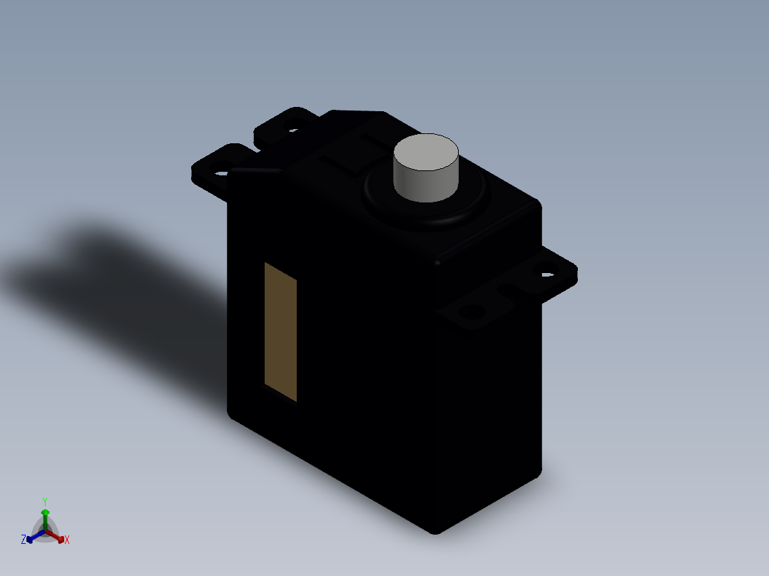 舵机(75)正等轴测图