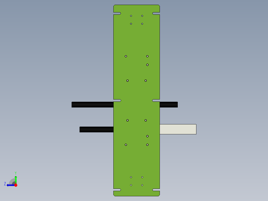橡胶条手动简易切边工装右视图