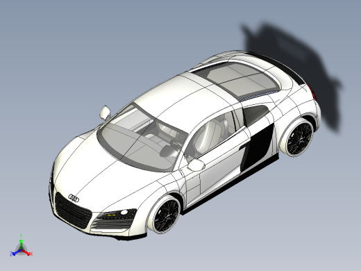 B2004416-奥迪R8白色