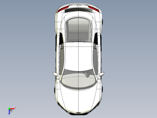 B2004416-奥迪R8白色俯视缩略图