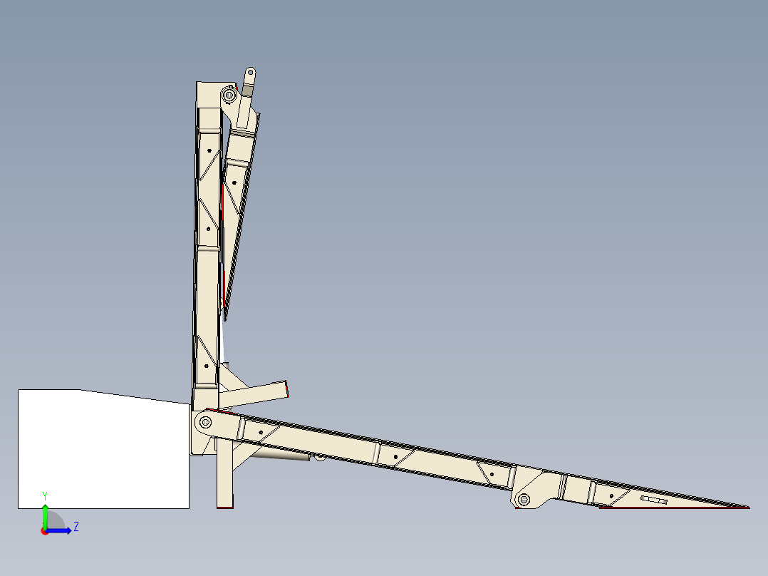 B3003954-车辆梯子左视图