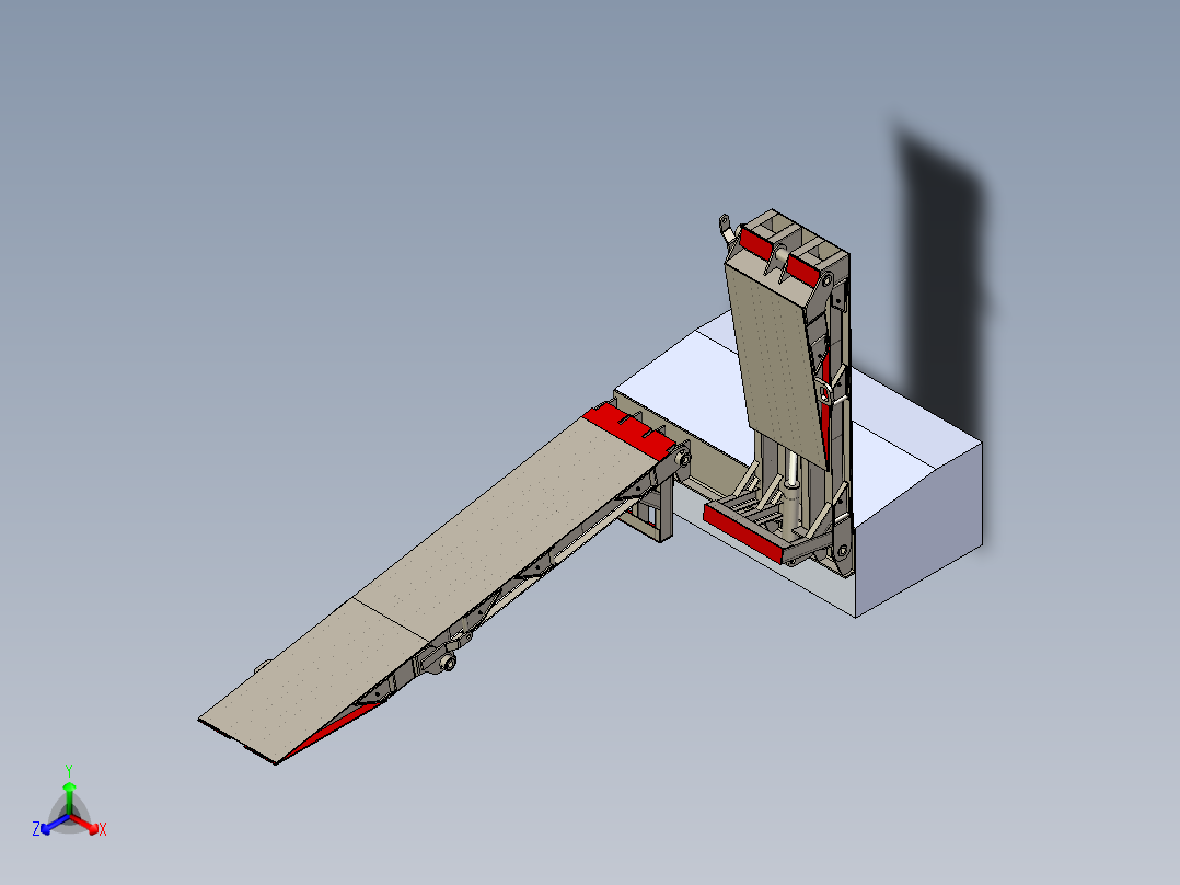 B3003954-车辆梯子正等轴测图