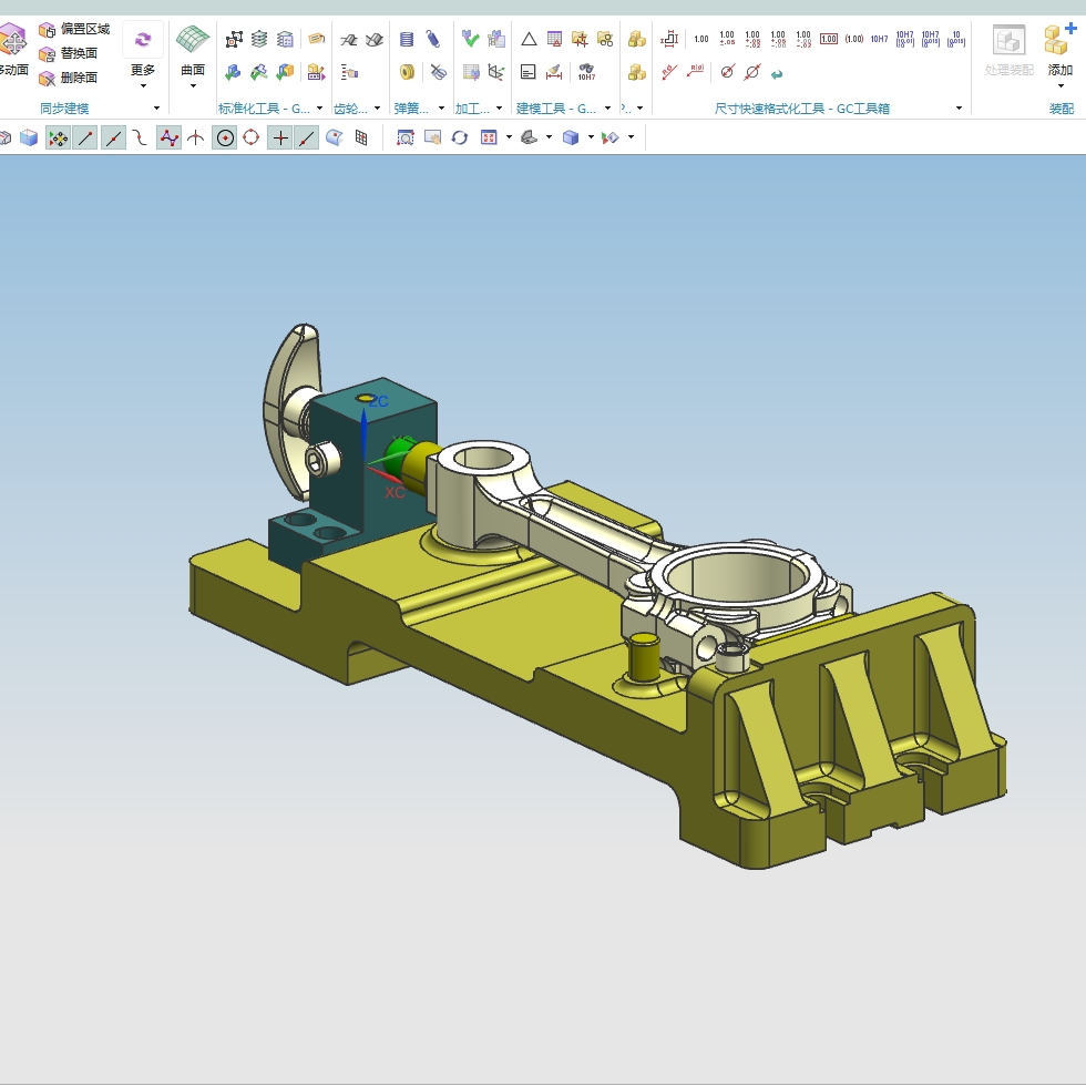 汽车连杆的铣上下端面专用夹具设计及加工工艺装备含NX三维及非标8张CAD图