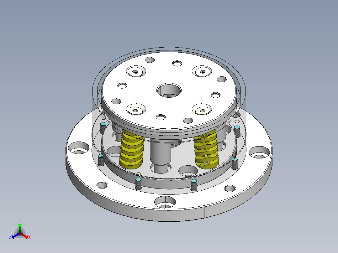 CM-B6080070-00 定心装置正等轴测图