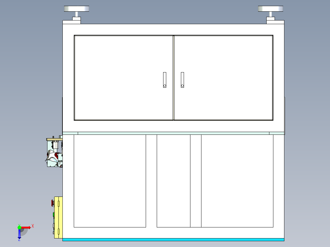 自动穿鞋带机（全自动系鞋带机）俯视图