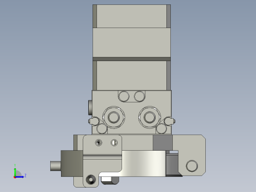 CXDQ02-06-01-00馒头块转向组件左视缩略图