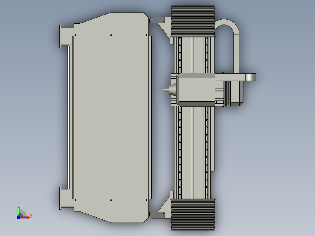 自动化新型泡沫板雕刻机前视图