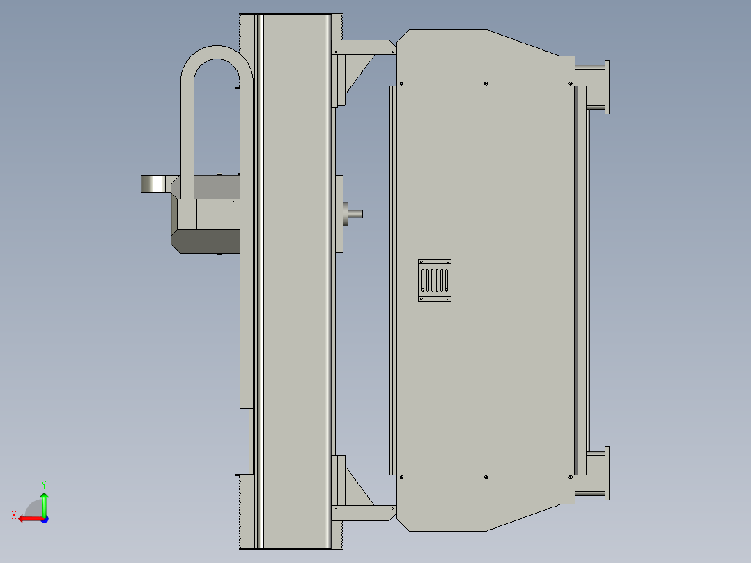 自动化新型泡沫板雕刻机后视图