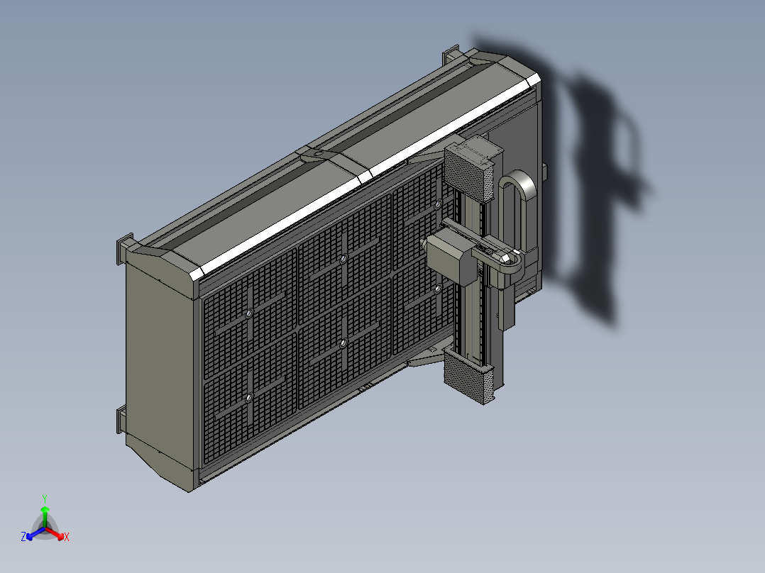 自动化新型泡沫板雕刻机正等轴测图