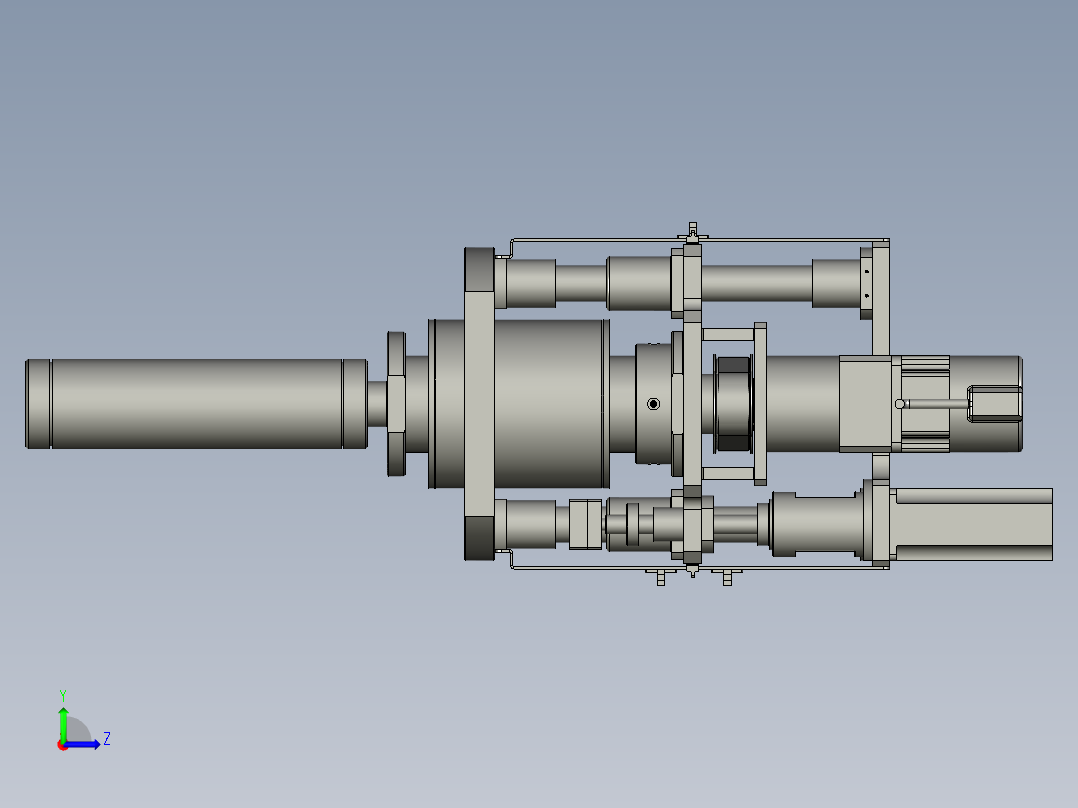 YWP200K4-04-02-00隔膜放卷组件左视图