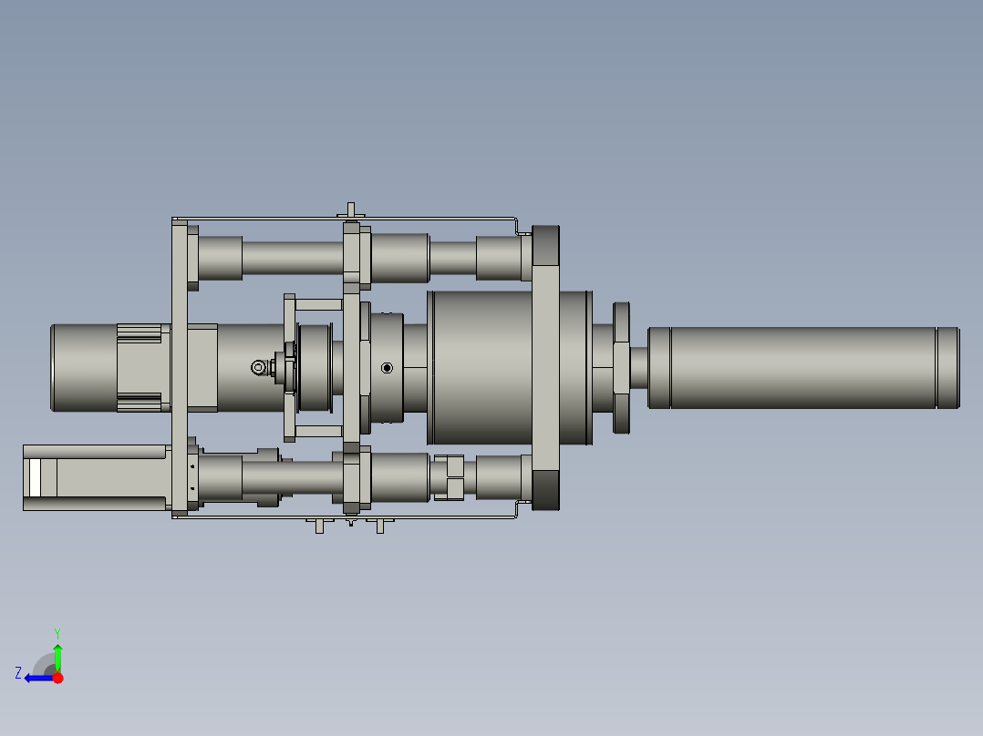 YWP200K4-04-02-00隔膜放卷组件右视图