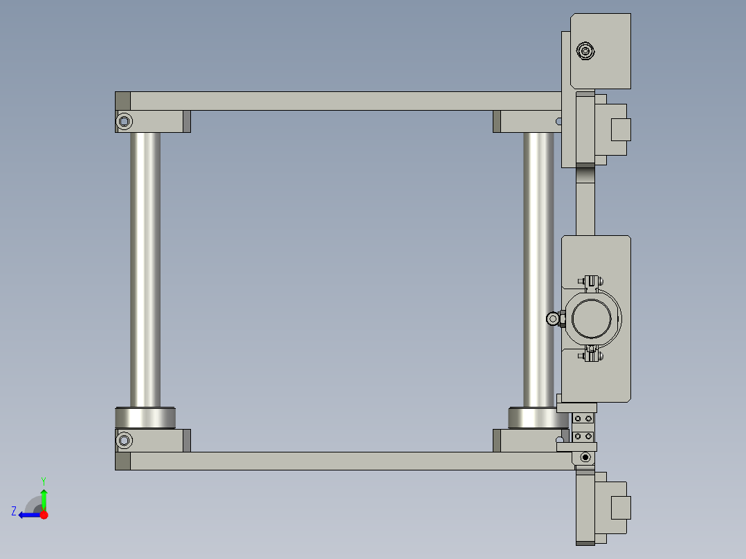 接料底座组件右视图