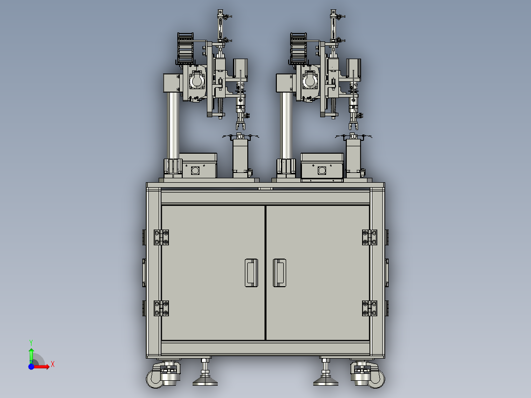 用于螺栓螺母的装配设备前视图
