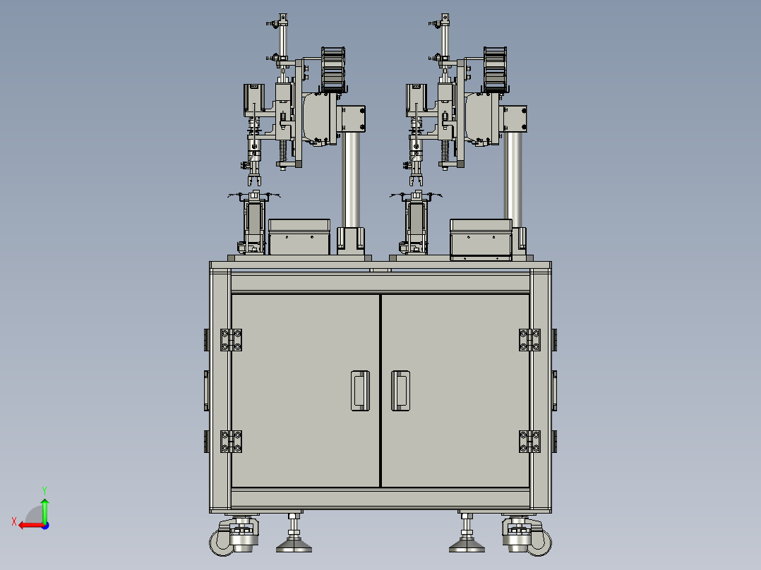 用于螺栓螺母的装配设备后视图