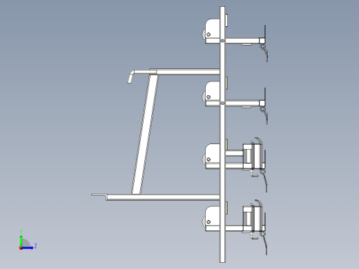 防擦条喷涂挂具左视缩略图