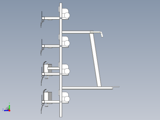 防擦条喷涂挂具右视缩略图
