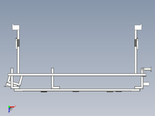 防擦条喷涂挂具俯视缩略图