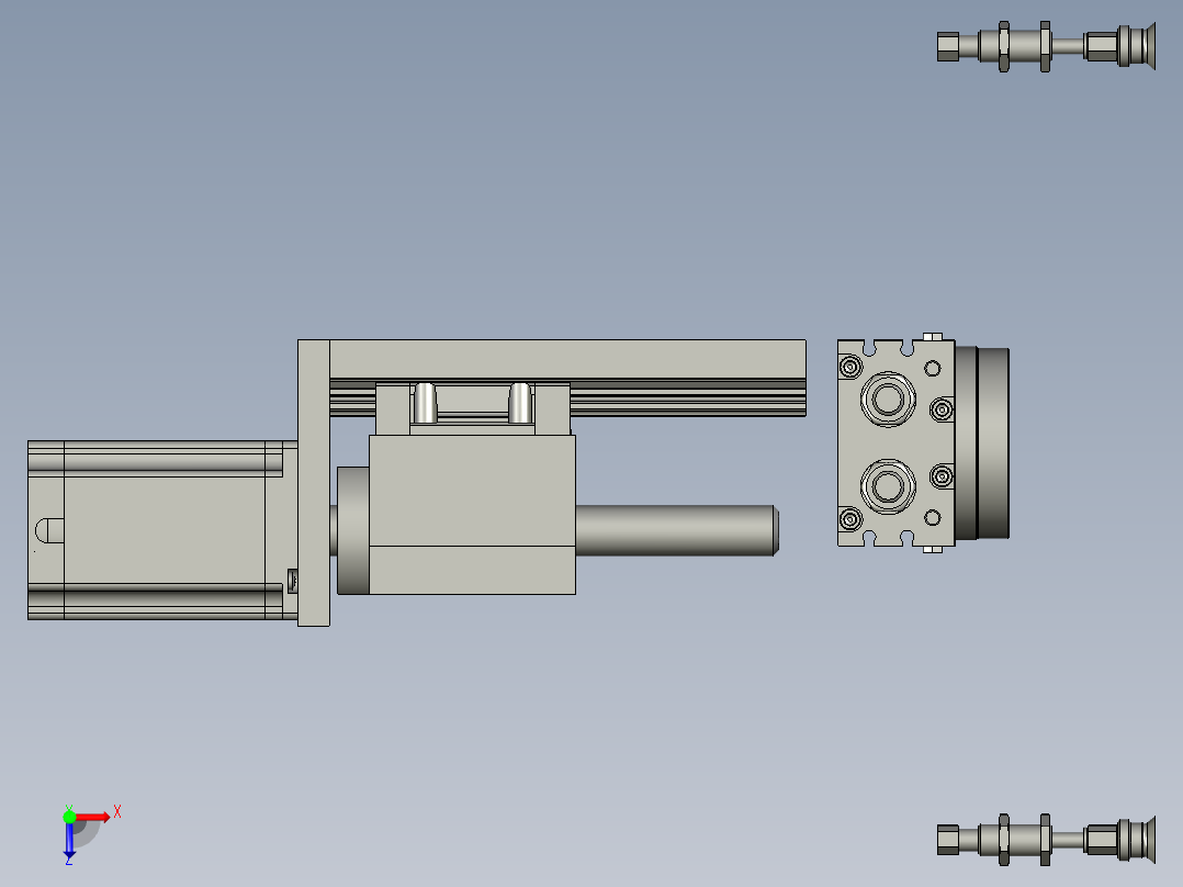 升降机构俯视图