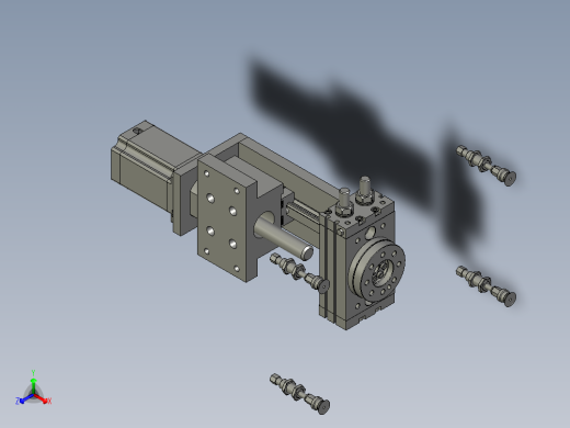 升降机构正等轴测缩略图