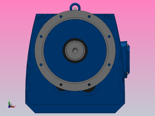 RF167法兰轴伸式安装斜齿轮减速机RF167-Y55-4P-250-M1-0°-Φ660前视缩略图