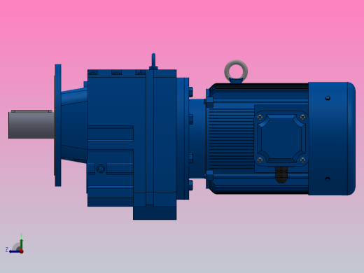 RF167法兰轴伸式安装斜齿轮减速机RF167-Y55-4P-250-M1-0°-Φ660右视缩略图