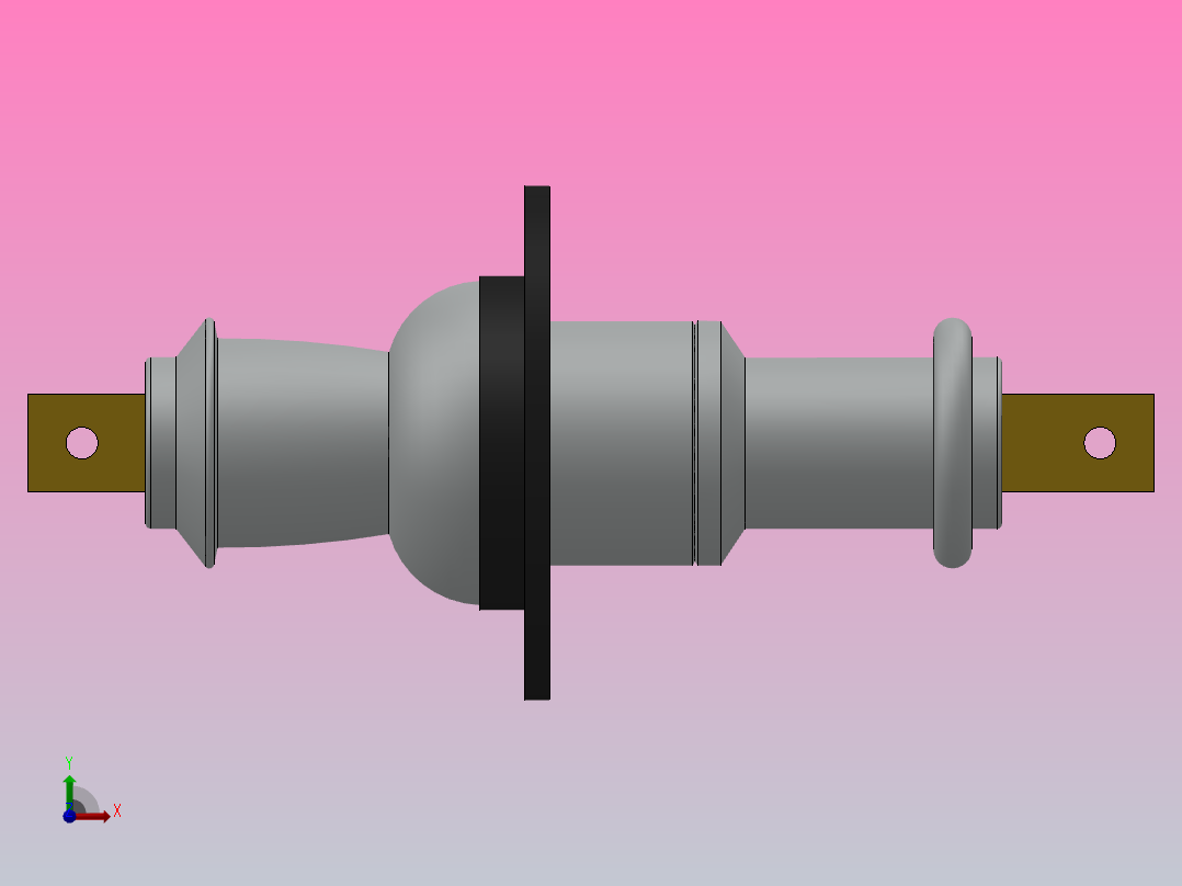 CB-10-12KV╱630A户内高压陶瓷穿墙套管[CB-10／400]前视图
