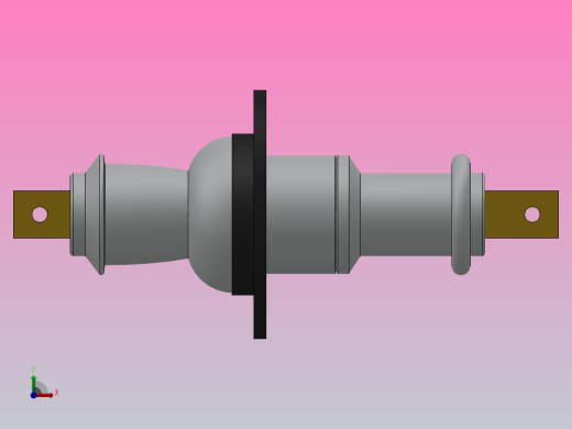 CB-10-12KV╱630A户内高压陶瓷穿墙套管[CB-10／400]前视缩略图