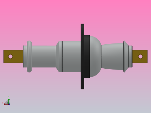 CB-10-12KV╱630A户内高压陶瓷穿墙套管[CB-10／400]后视缩略图