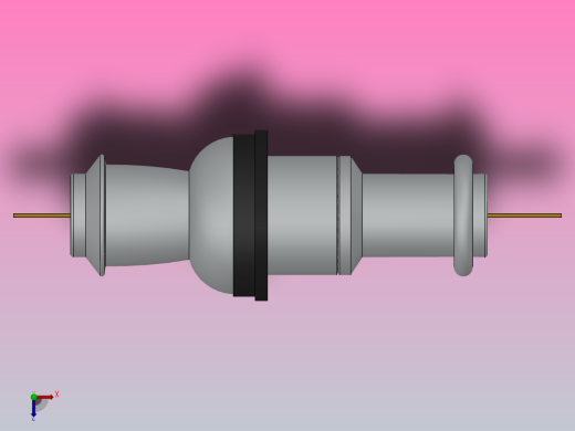 CB-10-12KV╱630A户内高压陶瓷穿墙套管[CB-10／400]俯视缩略图