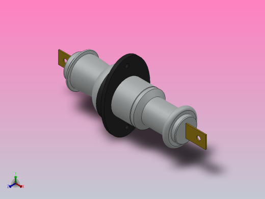 CB-10-12KV╱630A户内高压陶瓷穿墙套管[CB-10／400]正等轴测缩略图