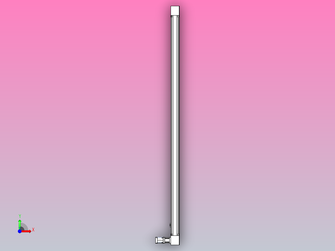 带式直线轴半闭式TPA-ONB-120-256-L2750-DR-J90-N3前视图