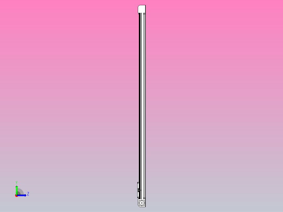 带式直线轴半闭式TPA-ONB-120-256-L2750-DR-J90-N3左视图