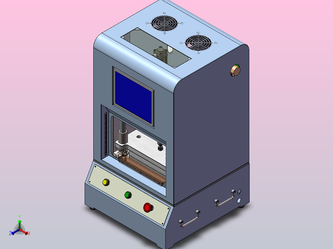 手机密封性检测治具主视图