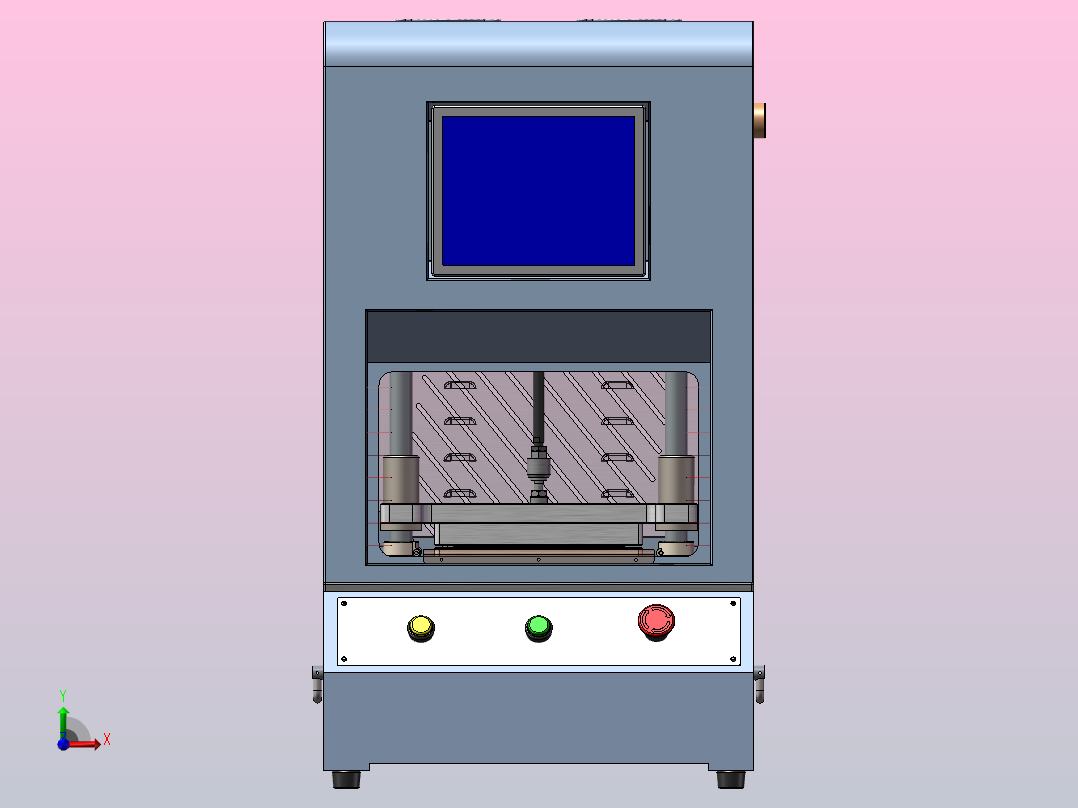 手机密封性检测治具前视图