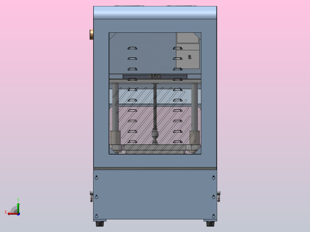 手机密封性检测治具后视图