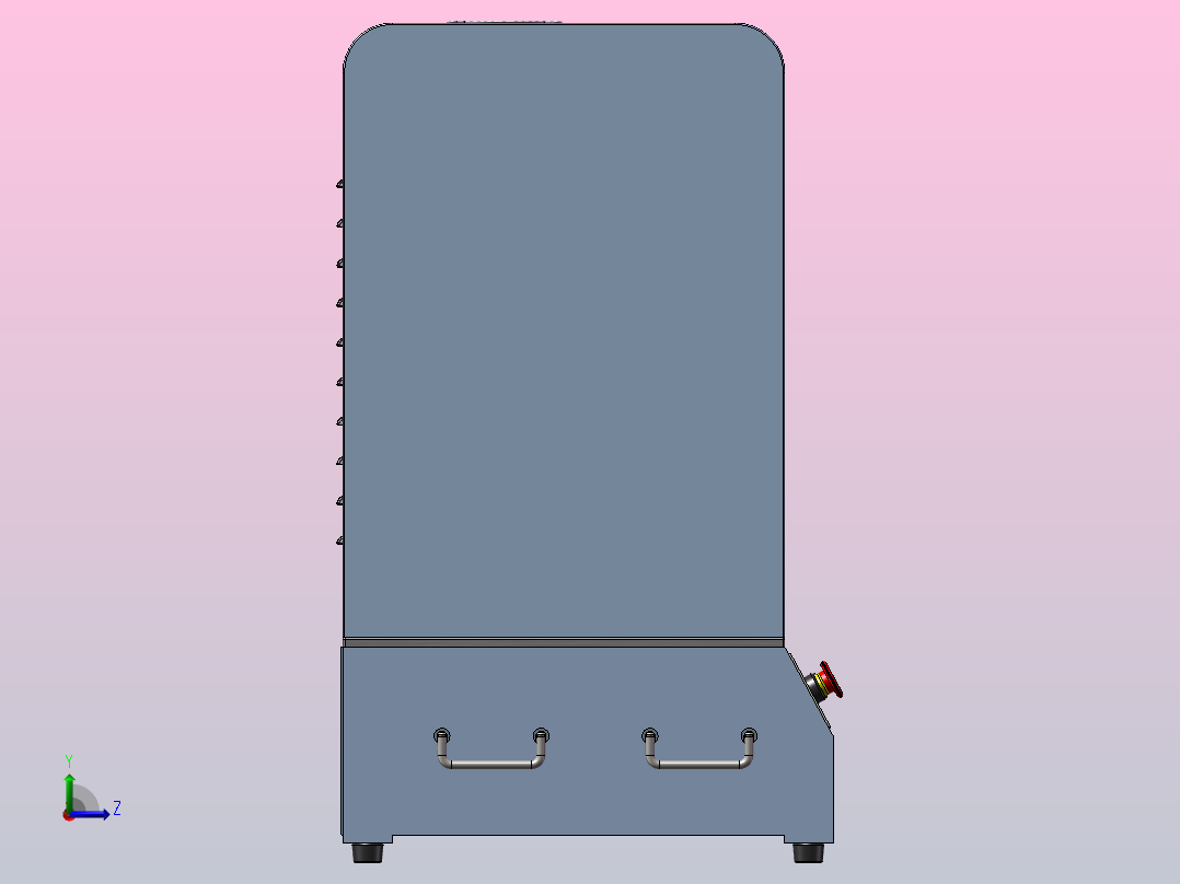 手机密封性检测治具左视图