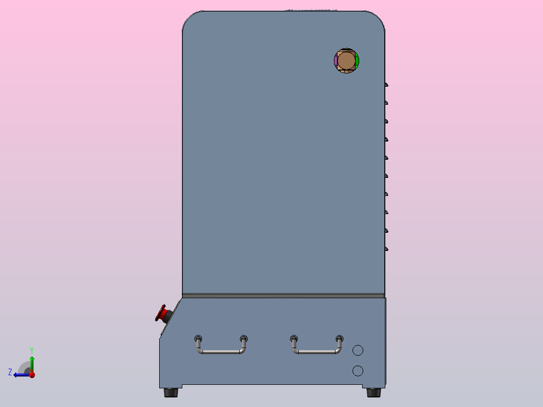 手机密封性检测治具右视图