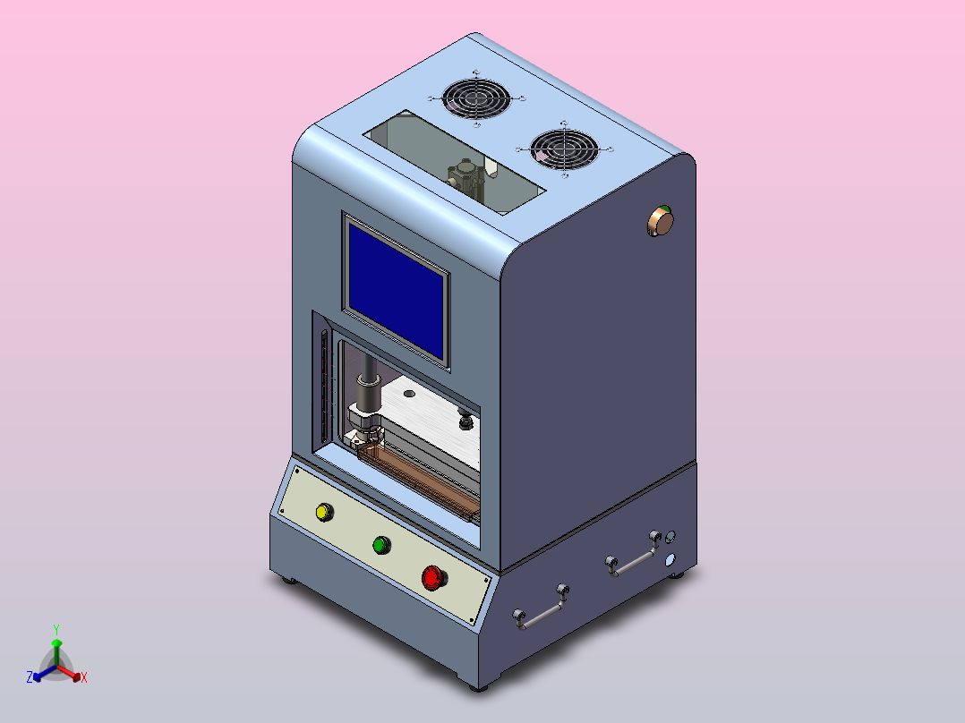 手机密封性检测治具正等轴测图