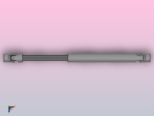万向联轴器WSP04-PB-Y12-Y12-300／450WSP型可伸缩小型十字轴万向联轴器俯视缩略图
