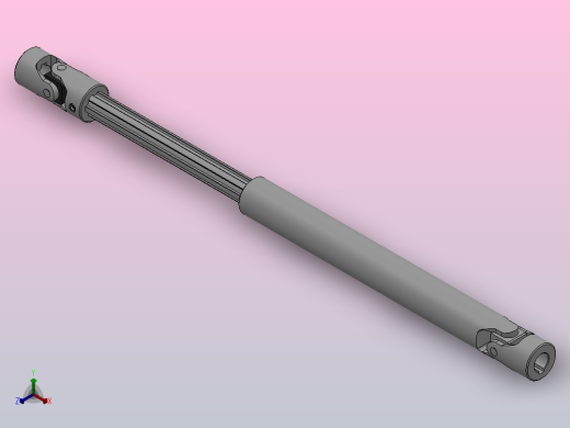 万向联轴器WSP04-PB-Y12-Y12-300／450WSP型可伸缩小型十字轴万向联轴器正等轴测缩略图