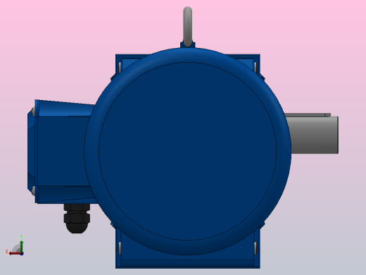 K87底脚轴伸式安装螺旋锥齿轮减速机K87-YV15-4P-19.45-M1-0°-B后视缩略图
